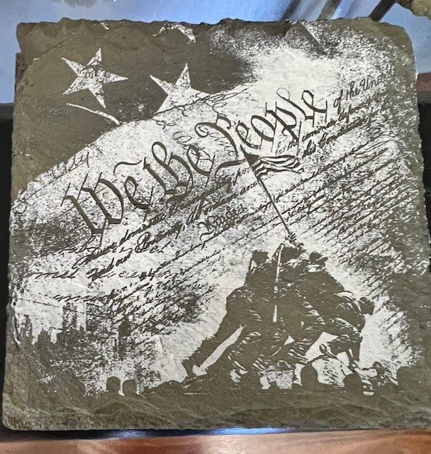 Coasters: Military-Themed Slate Coasters