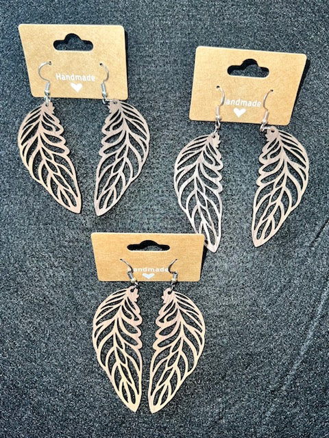 Earrings - Feather