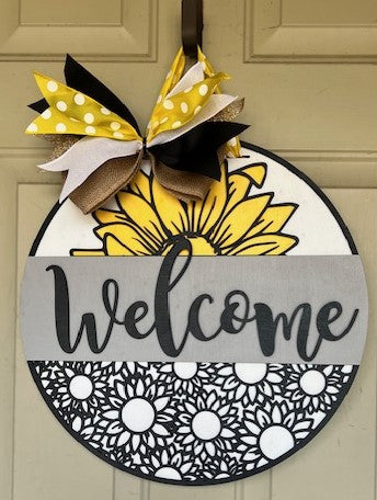 Door Hanger - Sunflower