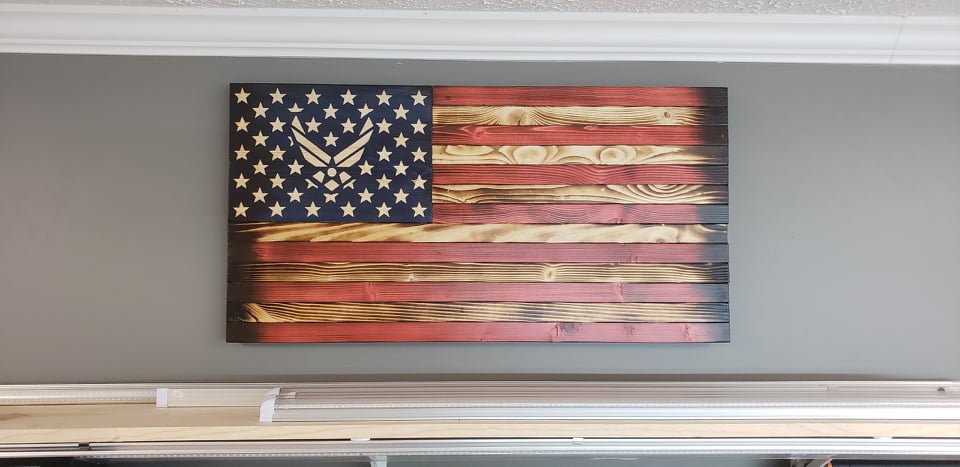 Military Inspired American Flag